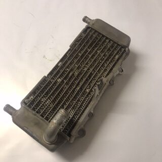 Garde Radiateur Kawasaki Blanc KX125 KX250 KX500 - Neuf - Ref 14037-1099-RZ